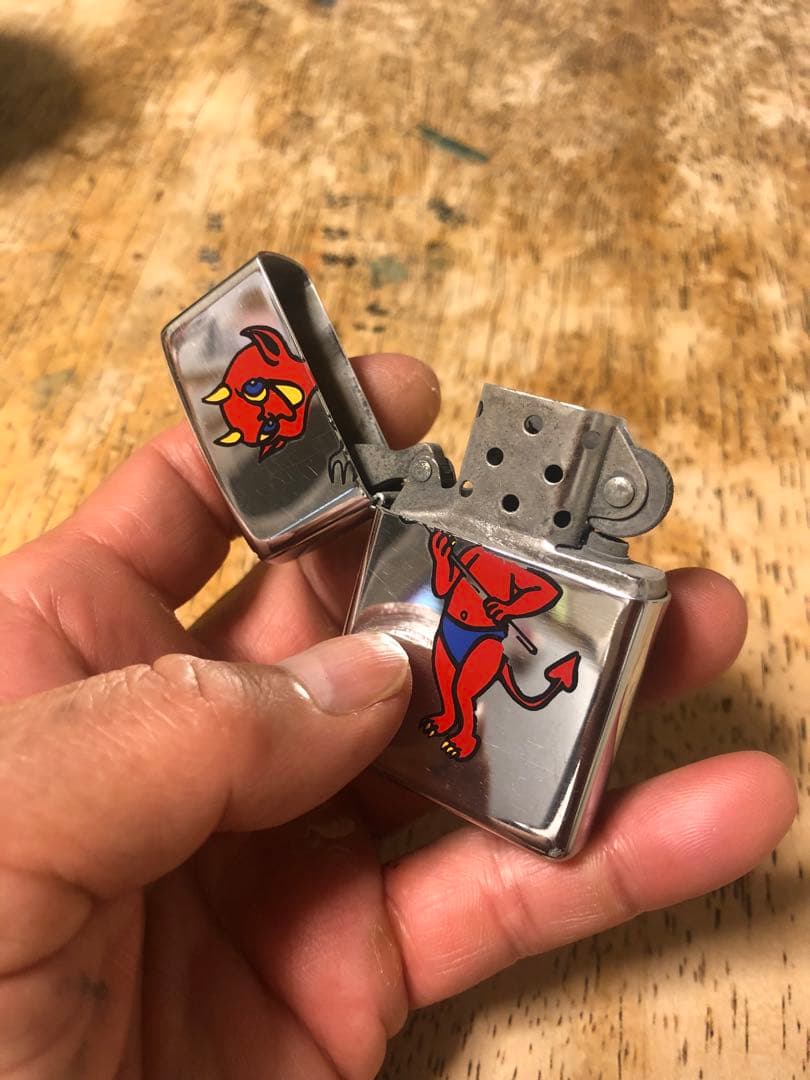 ビンテージ デビル 悪魔 Devil ZIPPO ライター ミッドセンチュリー