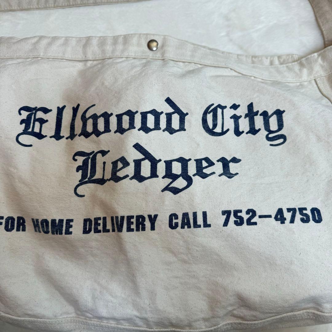 ニュースペーパーバッグ ヴィンテージ ellwood city 70s - メルカリ