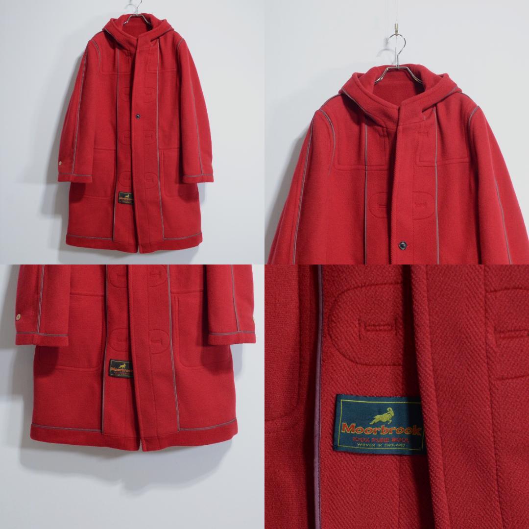 超極上品 グレンフェル製 ムーアブルック ダッフルコート レッド