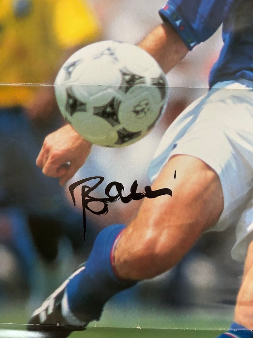 直筆サイン入りポスター フランコ・バレージ イタリア代表 ACミラン