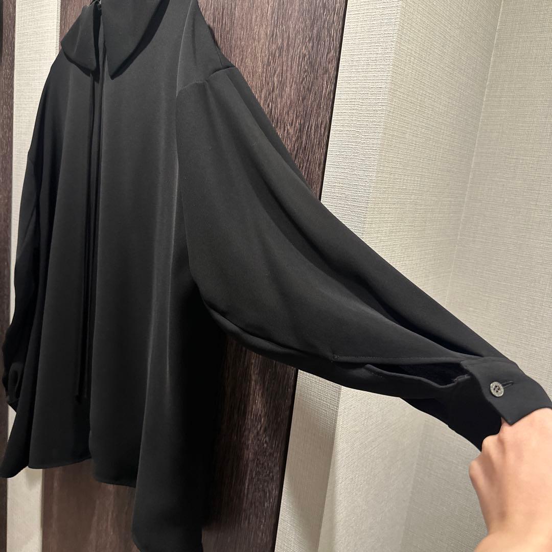 中古】ENFOLD PEツイル アシンメカラーBLOUSE 38