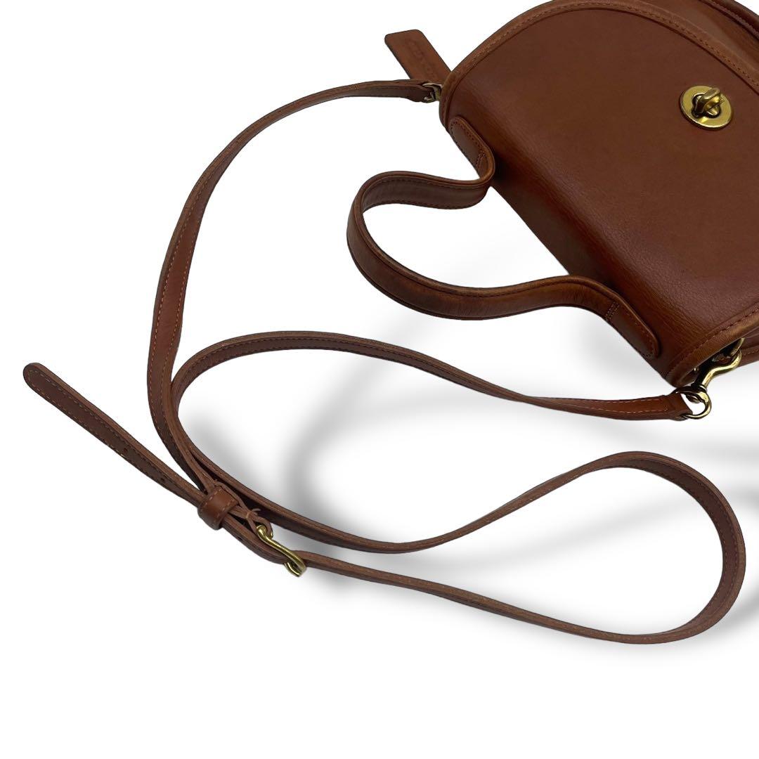 希少 オールドコーチ ショルダーバッグ ターンロック レザー 美品 USA