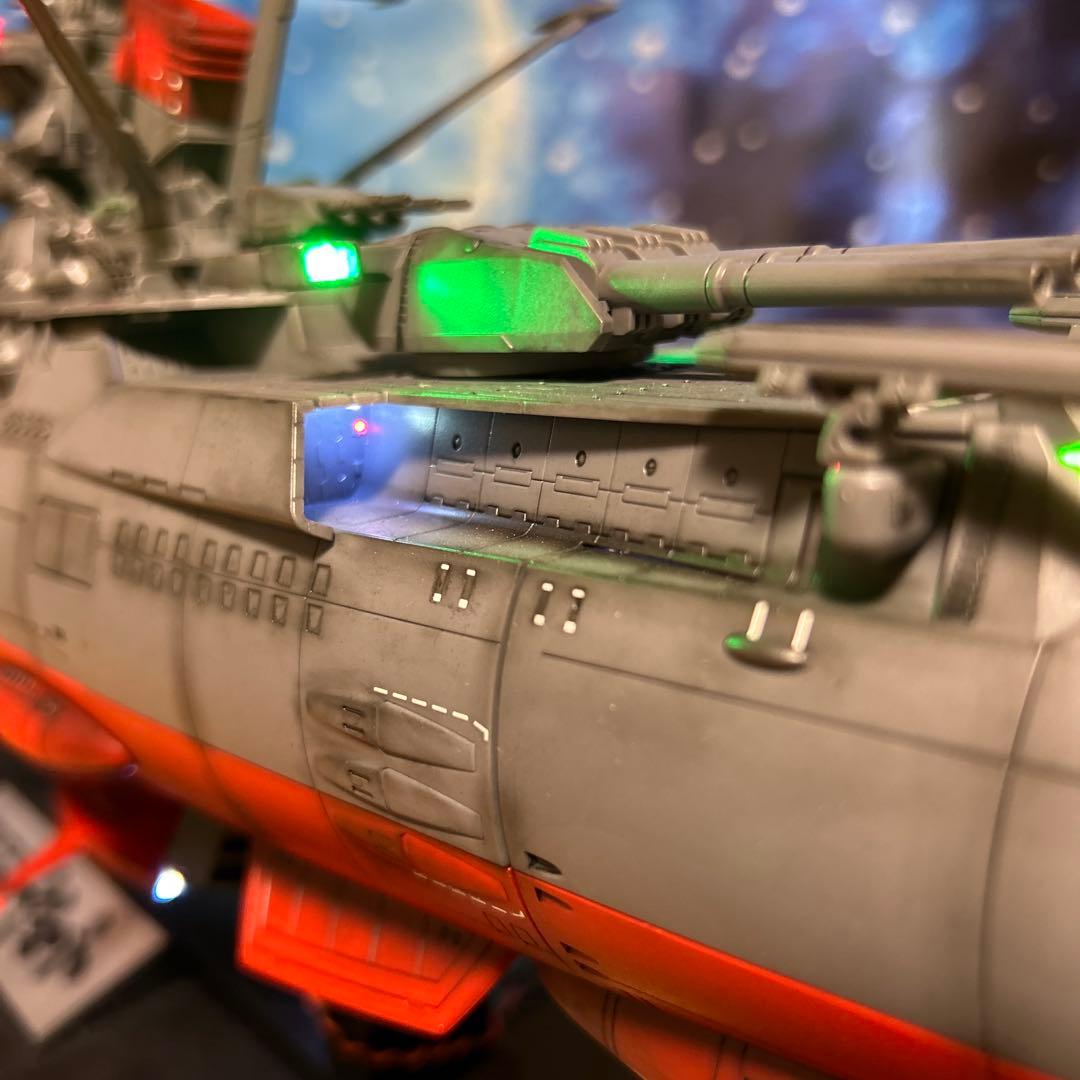 T*i様 宇宙戦艦ヤマト 1/500 フル電飾！完成品。墨入れ