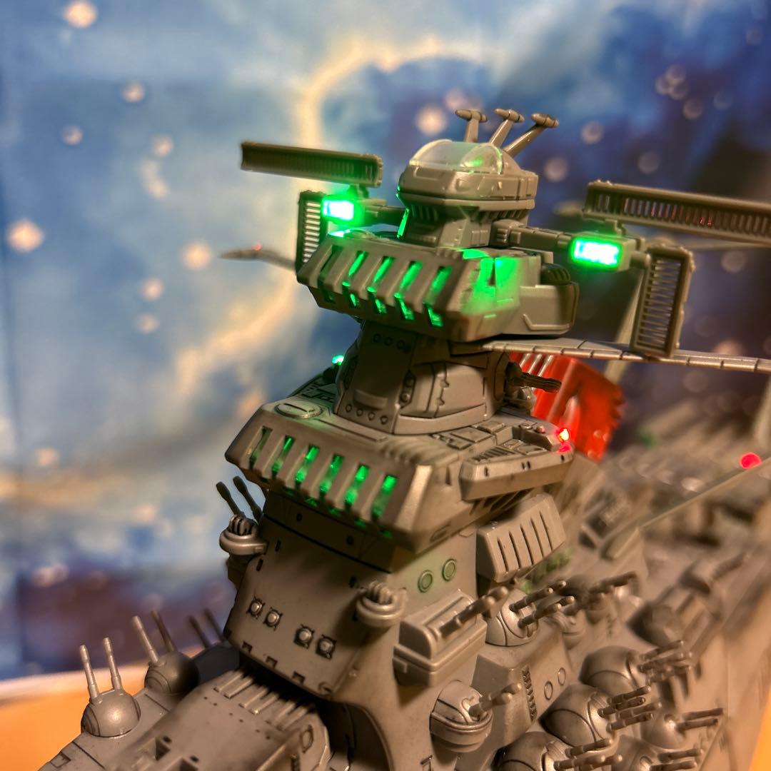 T*i様 宇宙戦艦ヤマト 1/500 フル電飾！完成品。墨入れ
