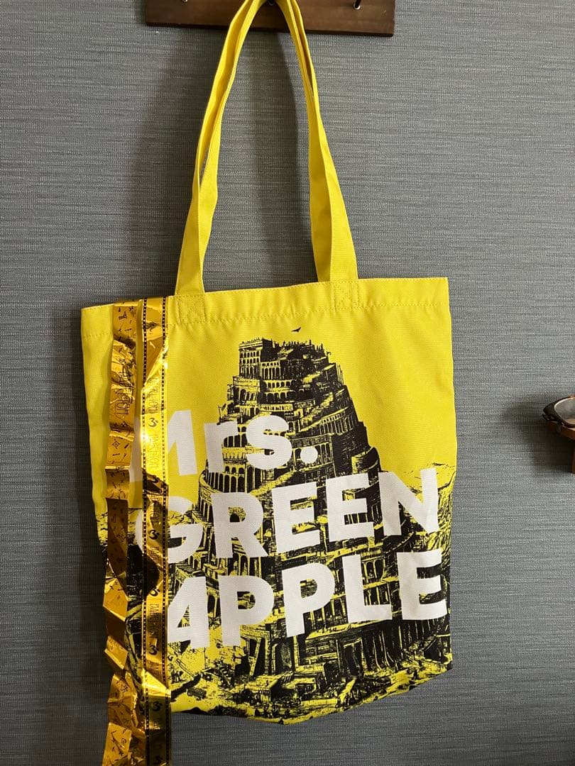 ミセス バベルの塔 黄色トートバッグ(金テープ2種付き) - メルカリ