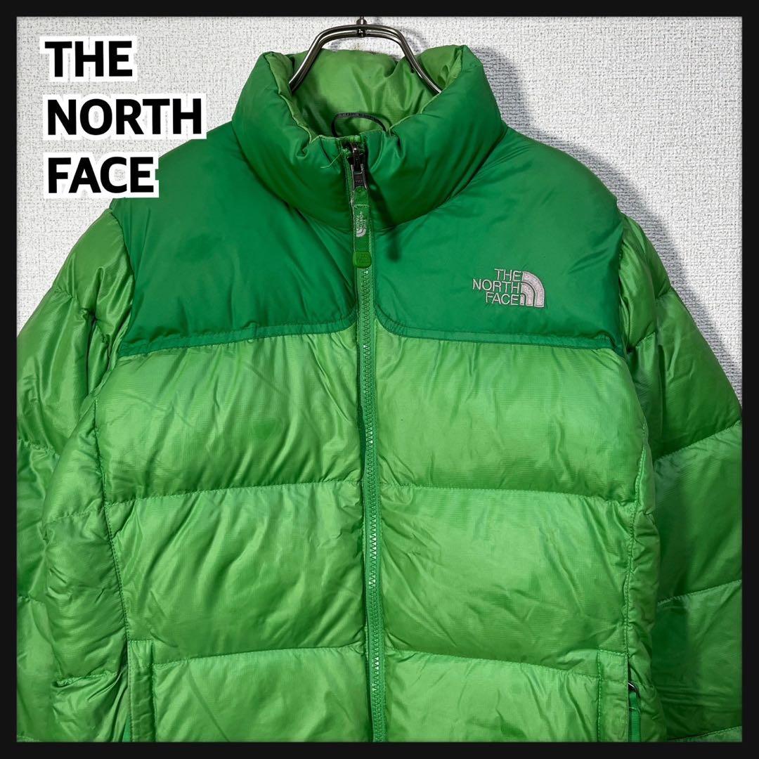 ノースフェイス】ダウンジャケット ヌプシ 700 緑グリーン ワン