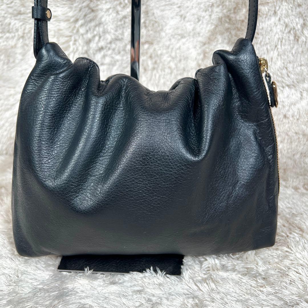 gemeil russet ジェムイル レザーワンハンドルバッグ ブラック