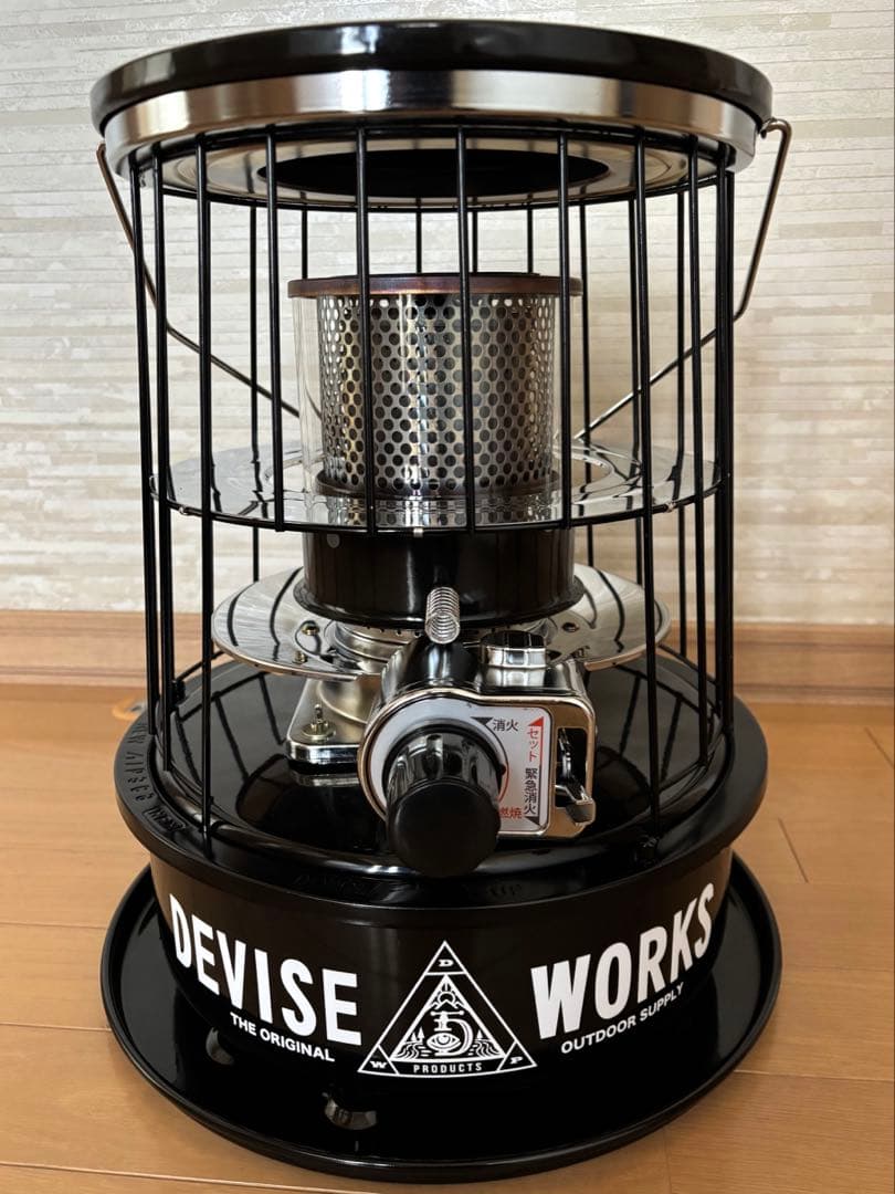 アルパカストーブ ケース付き 反射板付き 芯交換済み ガードブラック