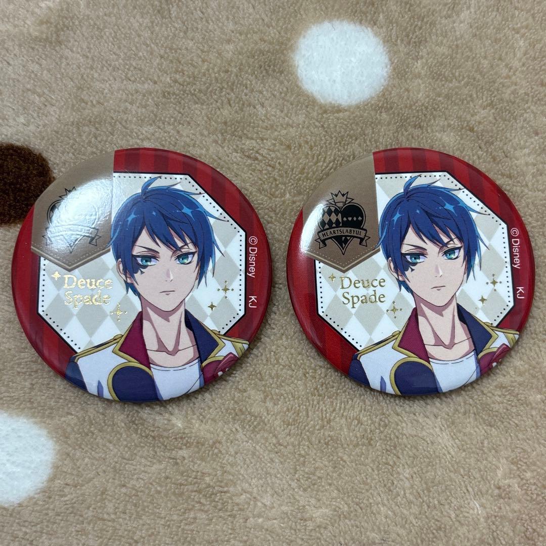 デュース ・デュース・スペード ツイステ アニメ 箔押し缶バッジ