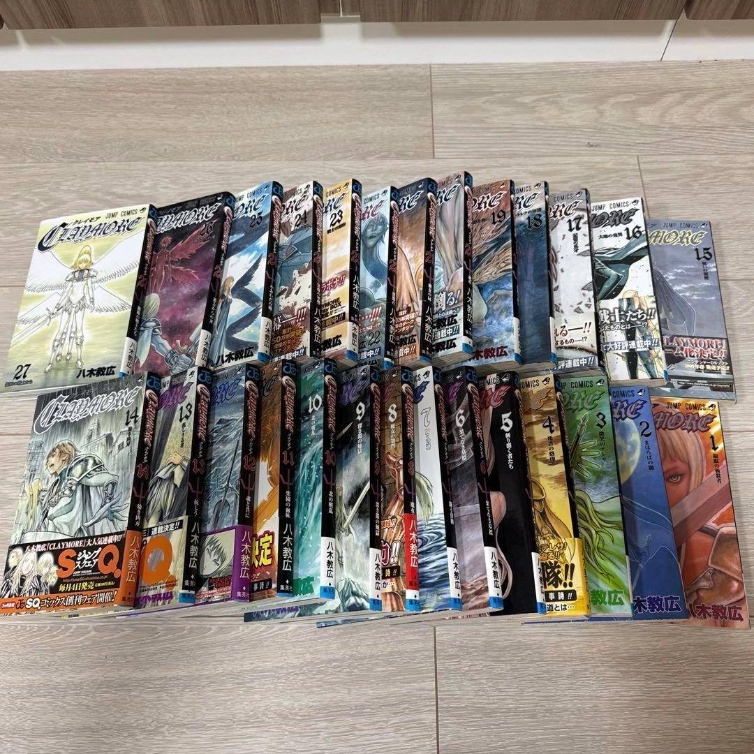 クレイモア DVD全5巻 全巻購入特典アートコレクション付き&単行本1巻ー27巻