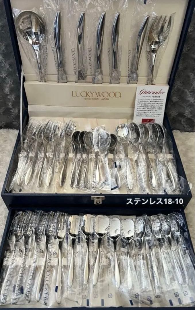 【専用】ラッキーウッド　カトラリーセット　マリールディナーセット〈38本セット〉 マリール〉12pc.ペアディナーセット 5-15012-2110 | LUCKYWOOD