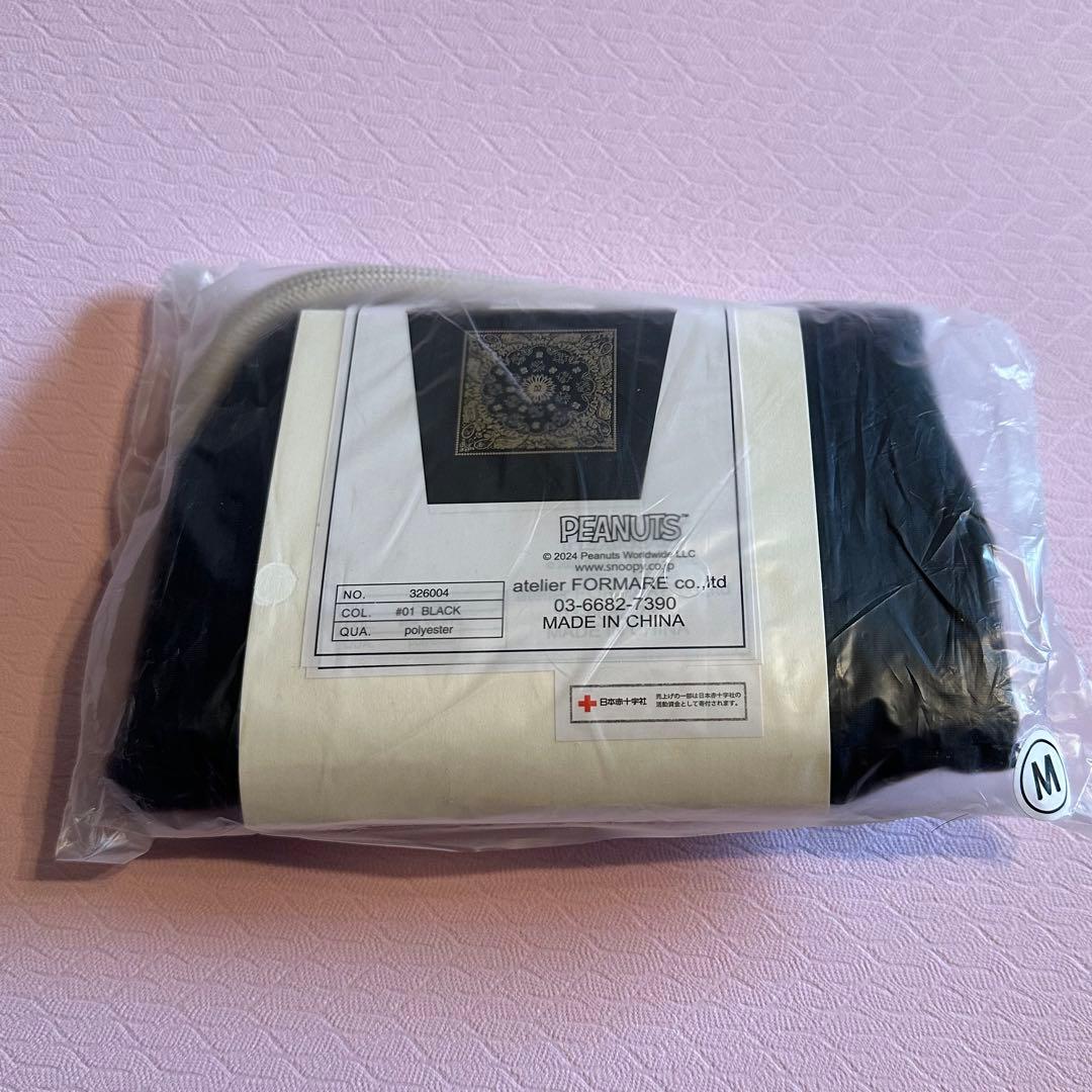 ボールアンドチェーン　スヌーピー　バンダナ　ブラック　M ボールアンドチェーン スヌーピー バンダナ柄 Mサイズ 黒 ボールアンド