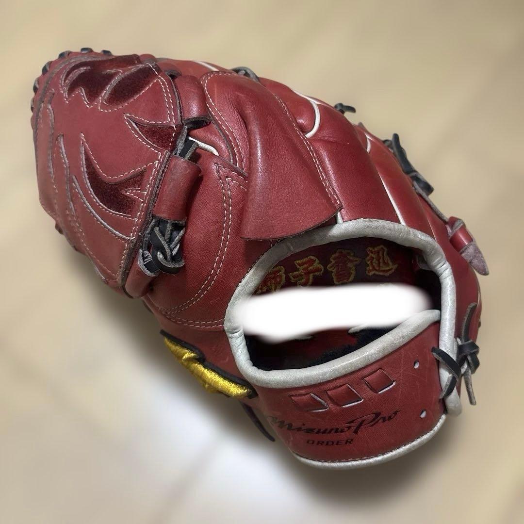 ウ*チ様 Mizuno 軟式グローブ 赤　MIZUNOPRO 限定　order ミズノ（MIZUNO）（メンズ）軟式用グラブ 内野手 野球グローブ 一般