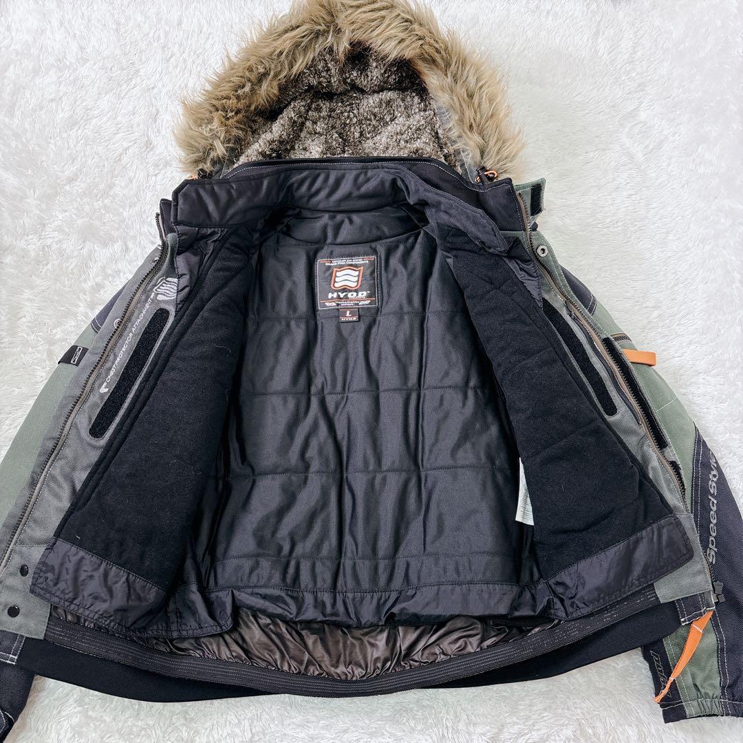 未使用級 HYOD ウィンタージャケット ファー フード取外可 ライナー