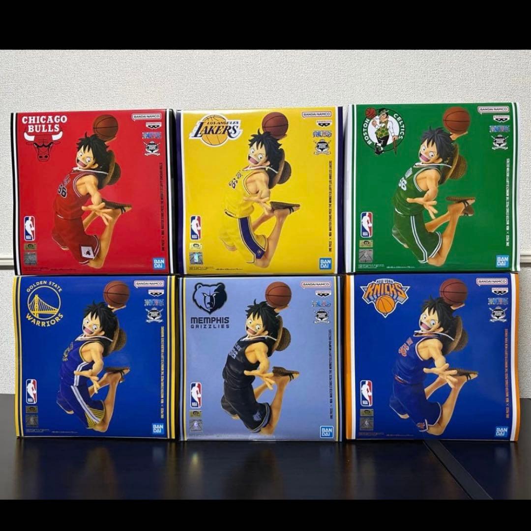 最安値】NBA ルフィ ワンピースベースショップ 6体セット - メルカリ