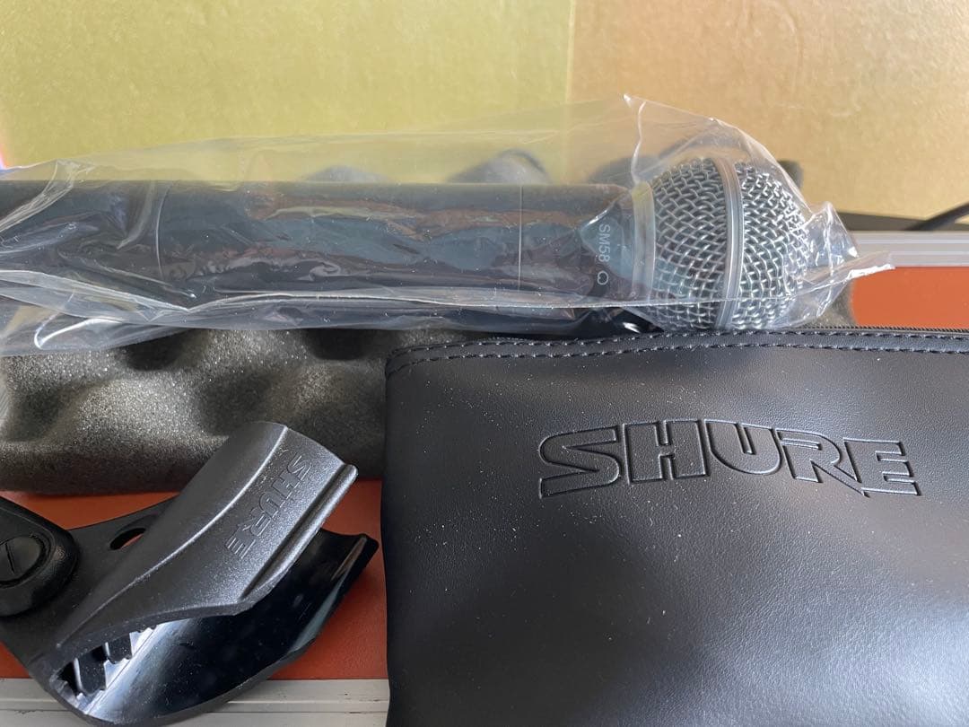 SHURE SLX4 -SM 58 ワイヤレスマイクセット ラックおまけ