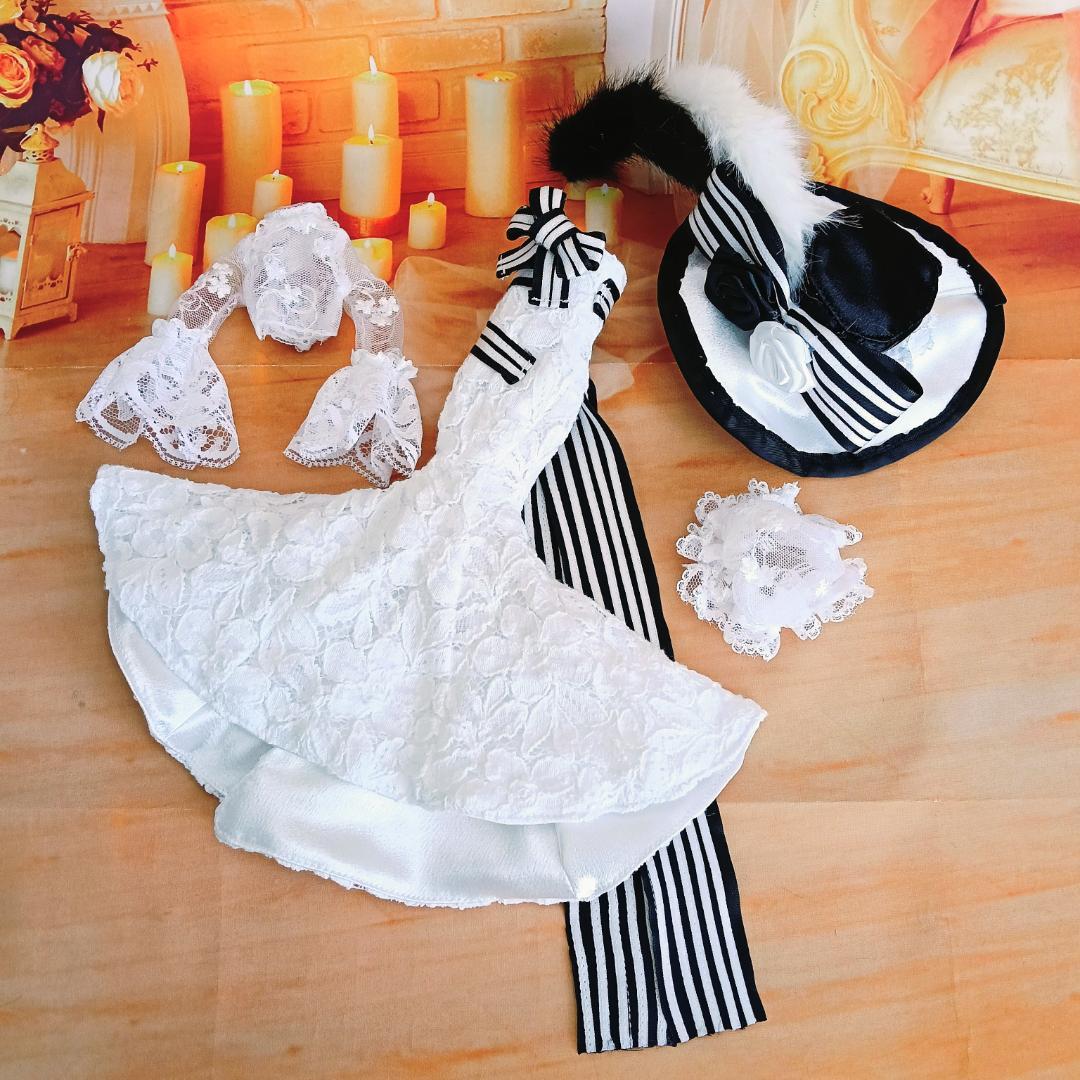 みい様専用 リカちゃんサイズ マーメイドライン ドールドレス4点セット