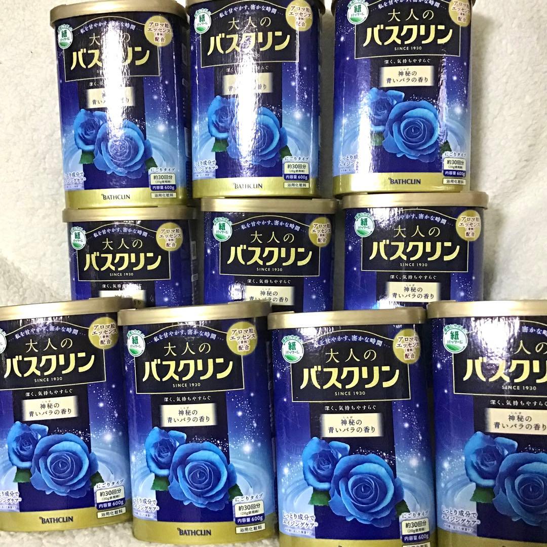 大人のバスクリン 神秘の青いバラの香り 600g 10個セット バスクリン（BATHCLIN） 大人のバスクリン 神秘の青いバラの香り 600g