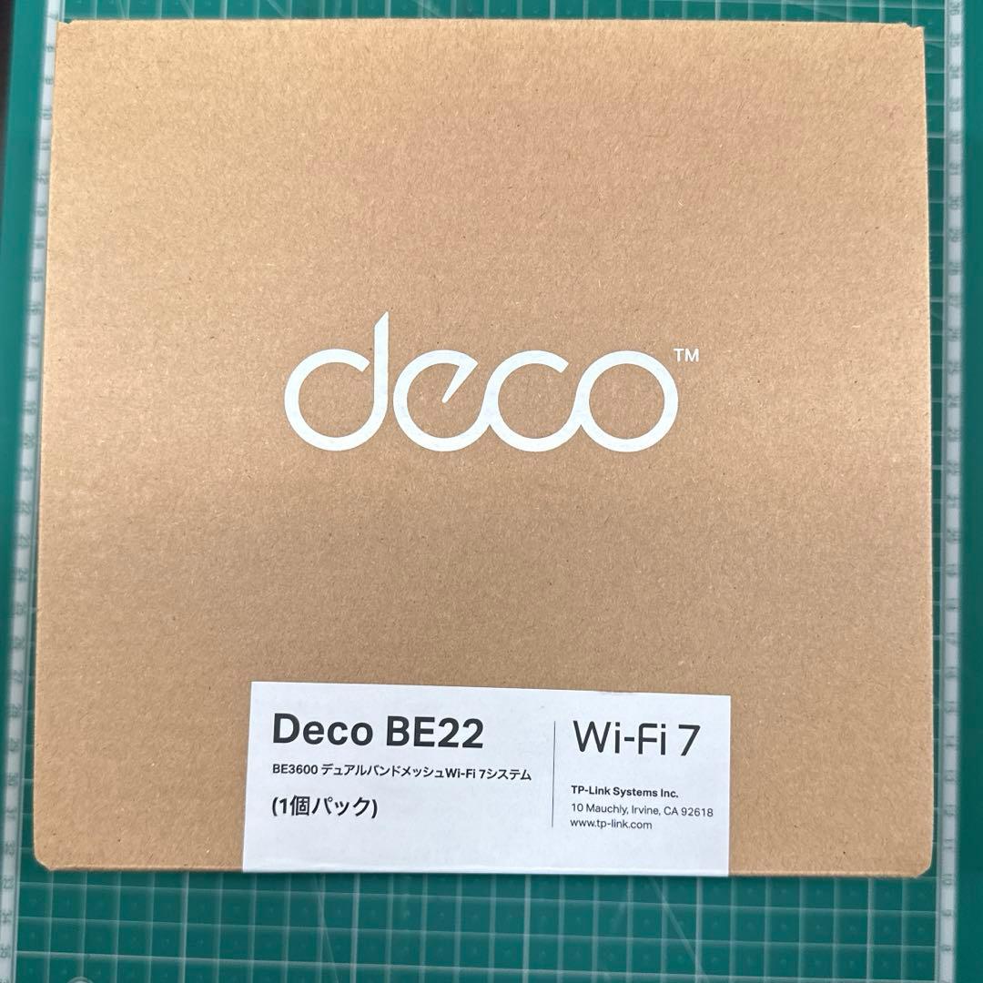 Deco BE22 Wi-Fi 7 ルーター Wi-Fiルーター Wi-Fi 7 11520+8640+1376Mbps Deco BE85(1パック) [Wi
