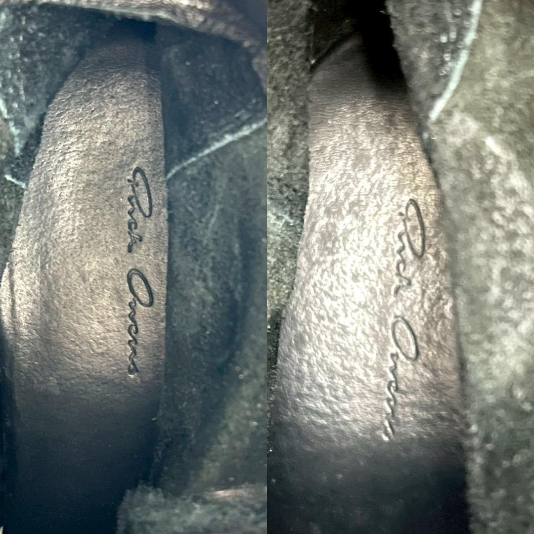 希少 リックオウエンス バスケットクリーパー センタージップ ブーツ