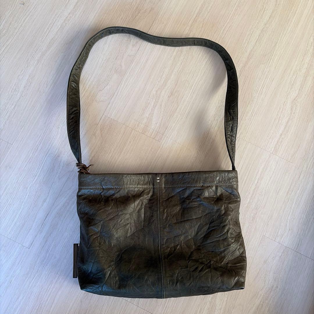 genten ルッソ　S　ダークグリーン レザー ショルダー　2way 楽天市場】ルッソ 2wayバッグ大／ゲンテン（genten） : 丸井（マルイ