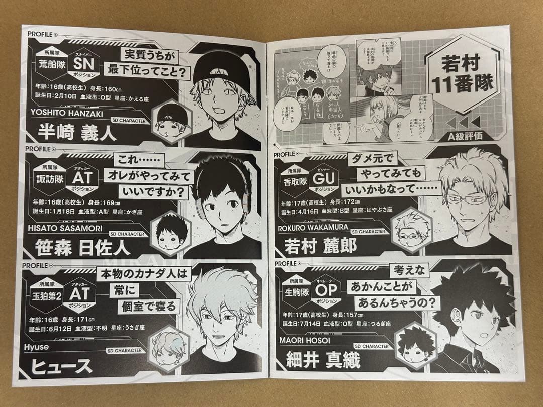 ワールドトリガー 28巻特典 遠征選抜試験チームデータブック ×2セット