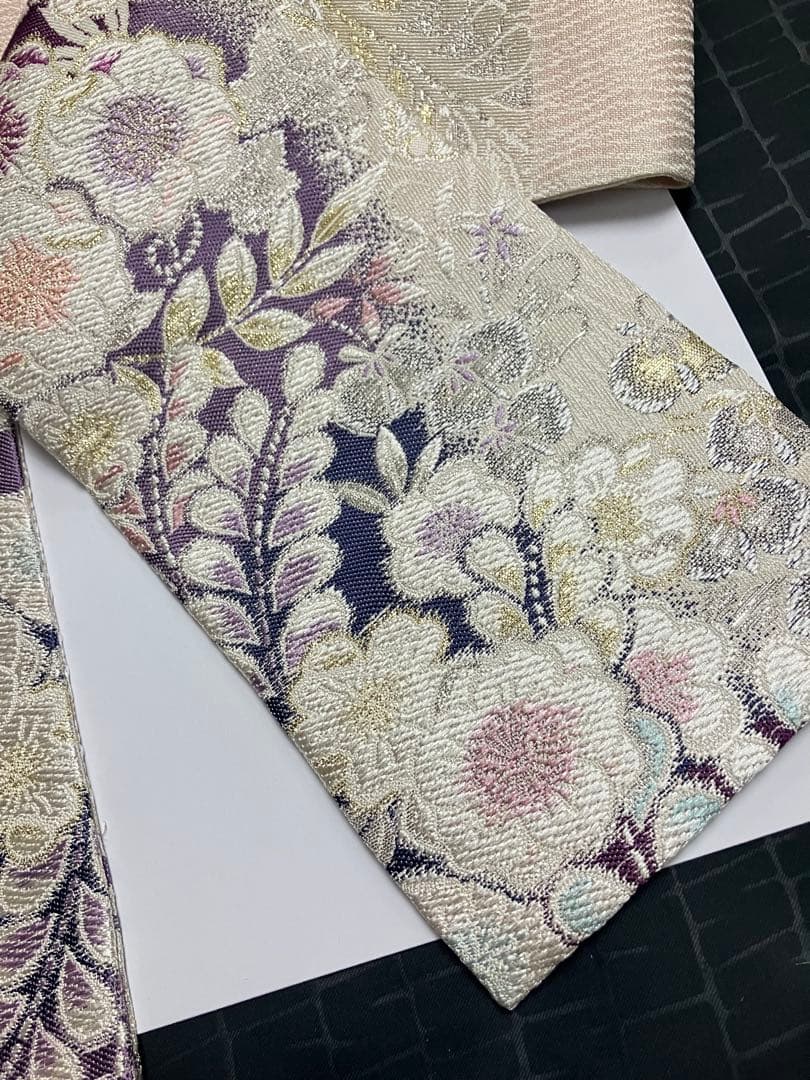 お仕立て上がり名古屋帯 新品未使用品 正絹 西陣織 No.363 - メルカリ