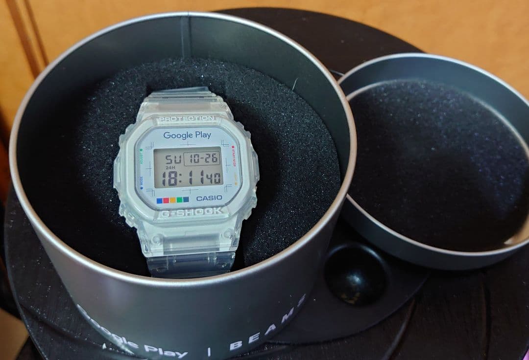 500本限定当選品】Google Play × G-SHOCKコラボ腕時計