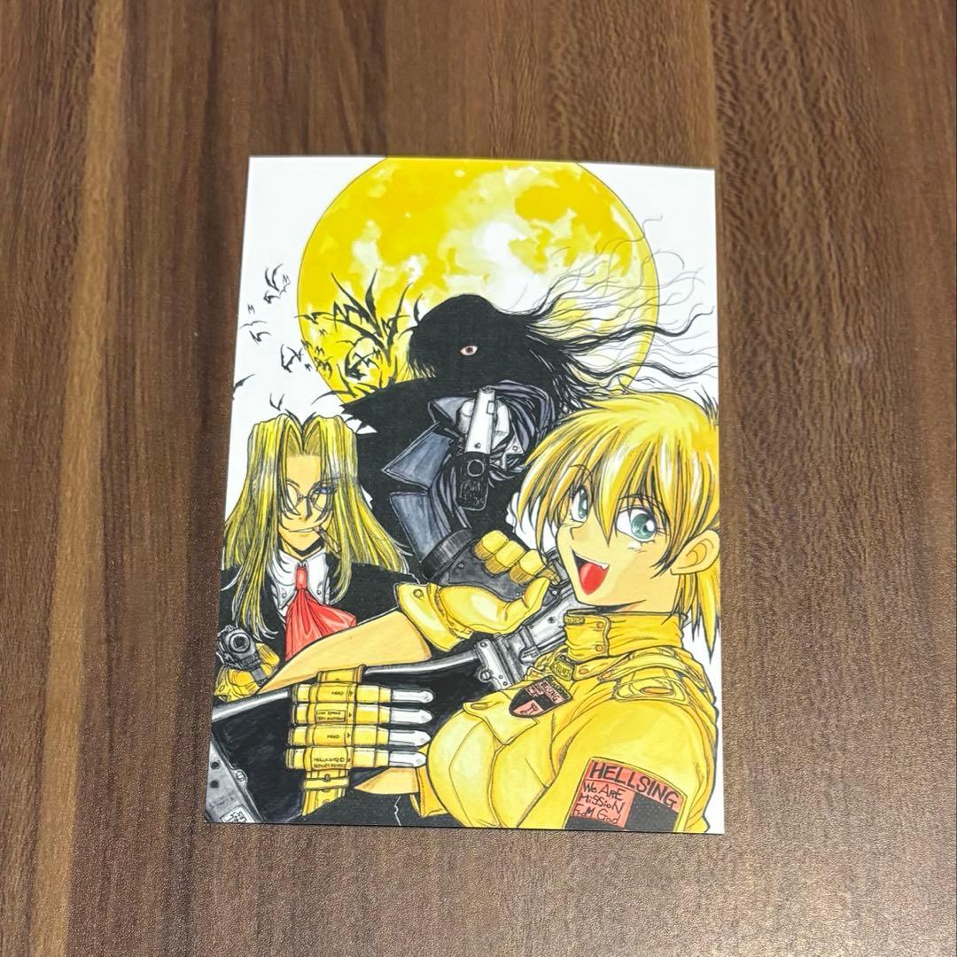 平野耕太 大博覧会 ヘルシング メッセージカード アーカード