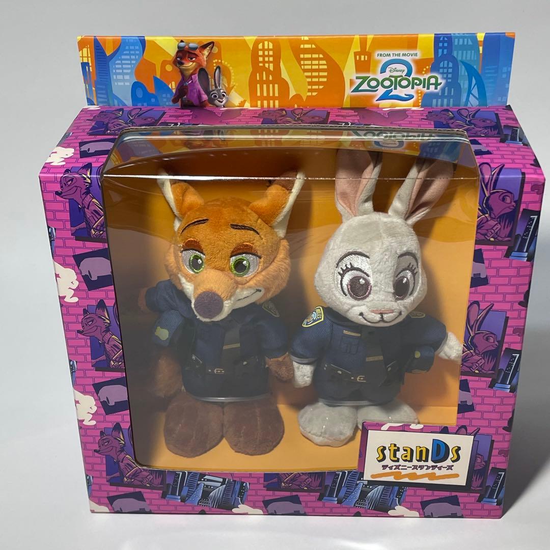 ディズニー ズートピア2 スタンディーズ ジュディ ニック ぬいぐるみ