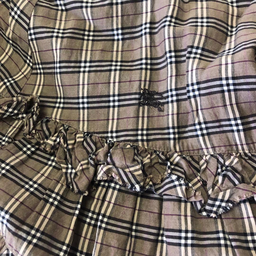 BURBERRY LONDON チェック柄 ノースリーブワンピース - メルカリ