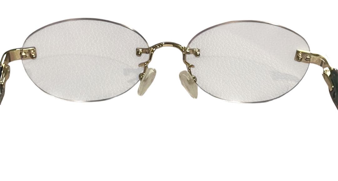 アイブレラ クリアピュアWH×BRサングラス UV フチなし ブルーライトカット