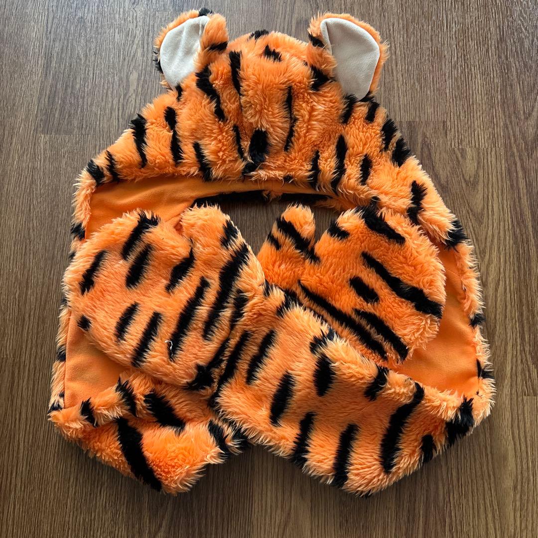kk様ディズニー ティガー 被り物 ファンキャップ マフラー 帽子 ミトン