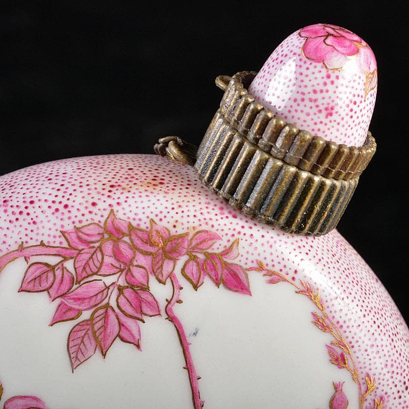 アトリエノート 松村扶佐子作 白磁 柴田是真 下絵 香水入 V R5725