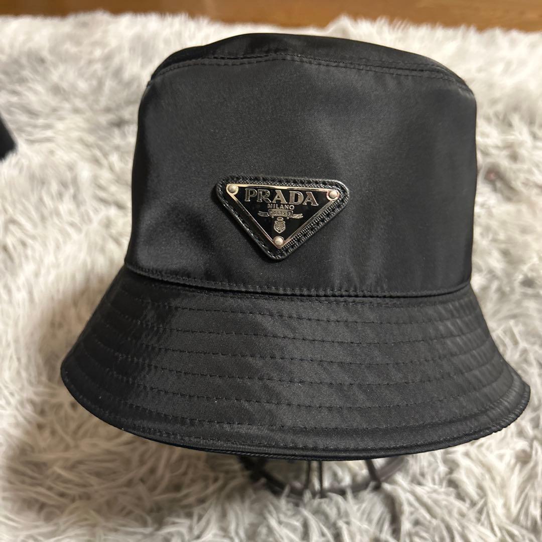 PRADA ブラック バケットハット １週間限定出品！コメント無し即購入OK！！ 楽天市場】PRADA(プラダ) Re-Nylon バケットハット 帽子 バケハ L