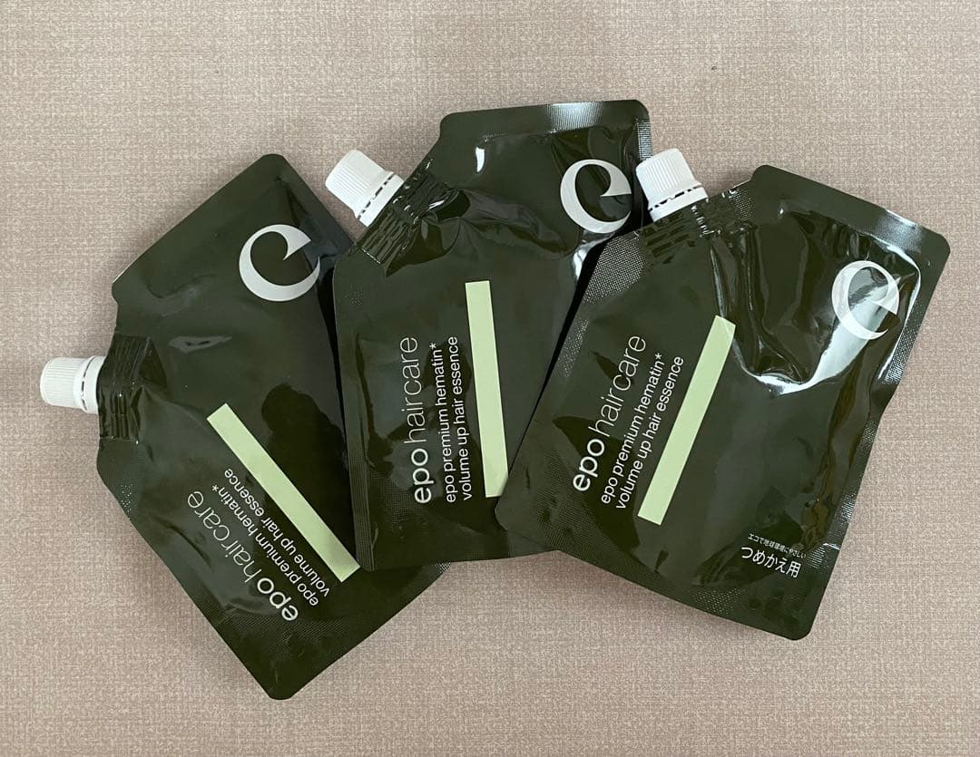 エポプレミアムヘマチンヘアエッセンス 110MLつめかえ用3個セット エポプレミアムヘマチン つめかえパウチ つめかえ用110mL（約1～2ヶ月