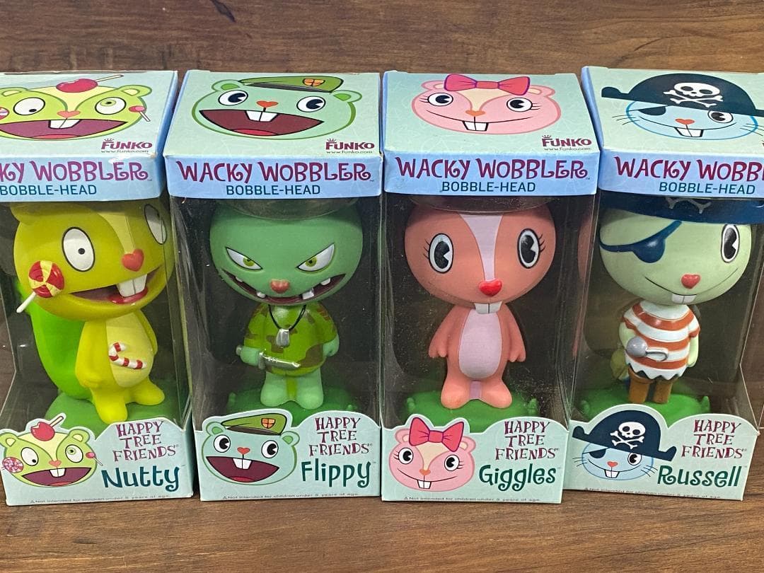 FUNKO ハッピーツリーフレンズ フィギュア ボビングヘッド 4体セット