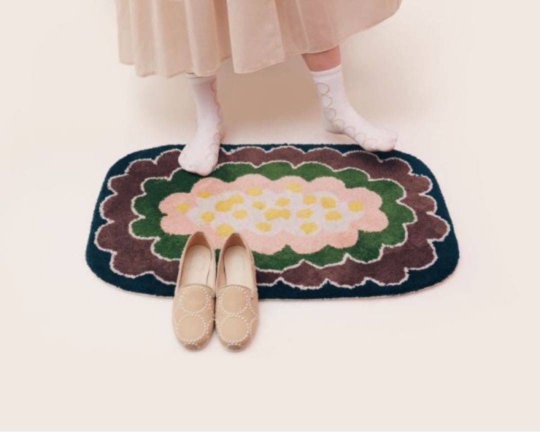 ミナペルホネンpuddingラグ - メルカリ