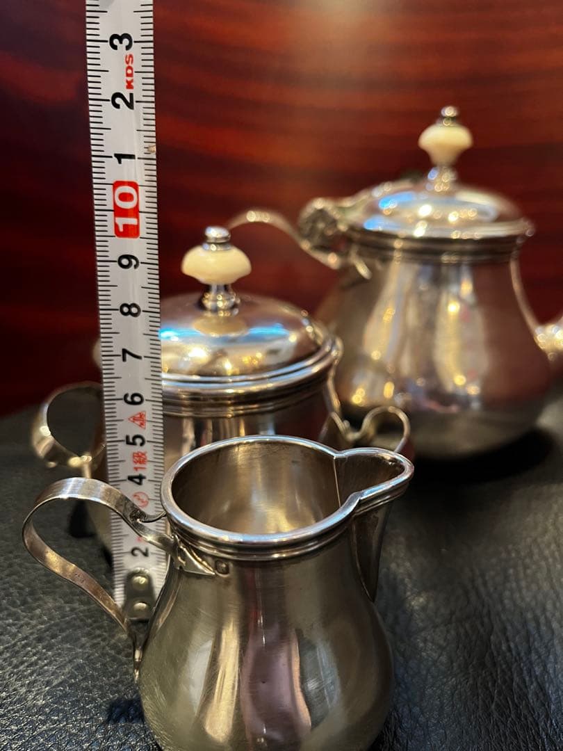 ピュイフォルカ 純銀製 ティーポット 3点セット アンティーク - メルカリ
