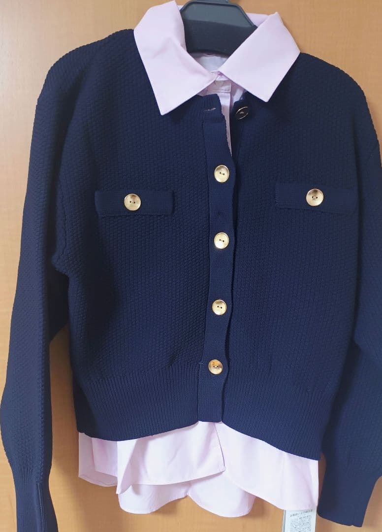 新品】ジャスグリッティー 衿付きカノコカーデ - メルカリ