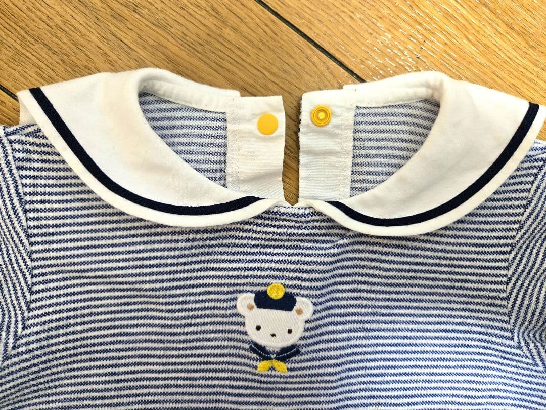 familiar ファミリア セーラー 半袖 90 ボーダー シャツ - メルカリ