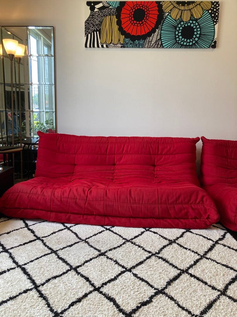 リーンロゼトーゴ3人掛け リーン・ロゼ / ligne roset トーゴ トリプルソファ 3人掛け グリーン