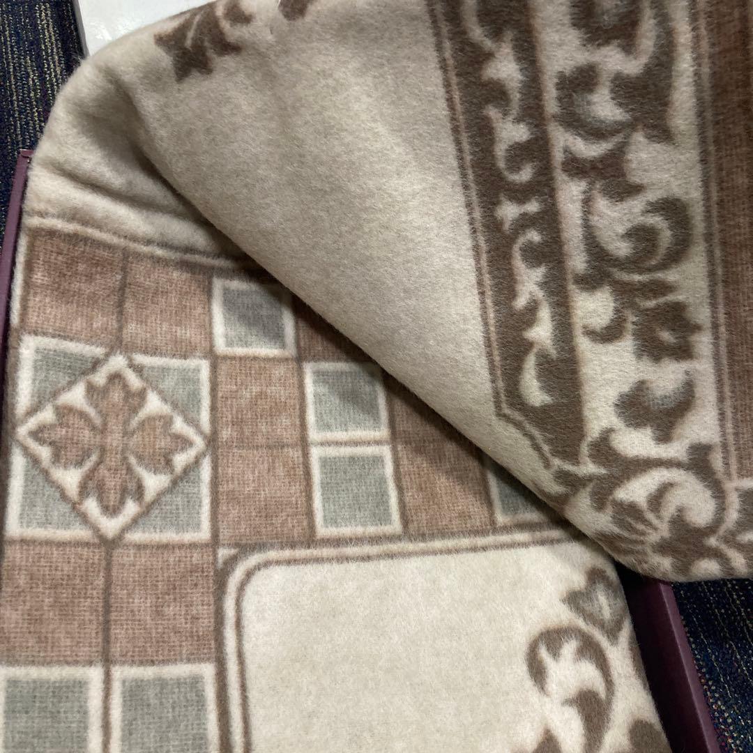 最高級カシミヤ入り防炎純毛毛布ニッケNIKKE - メルカリ