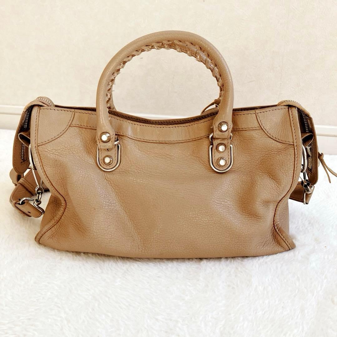 BALENCIAGA バレンシアガ ミニ シティ レザー ハンドバッグ 2way
