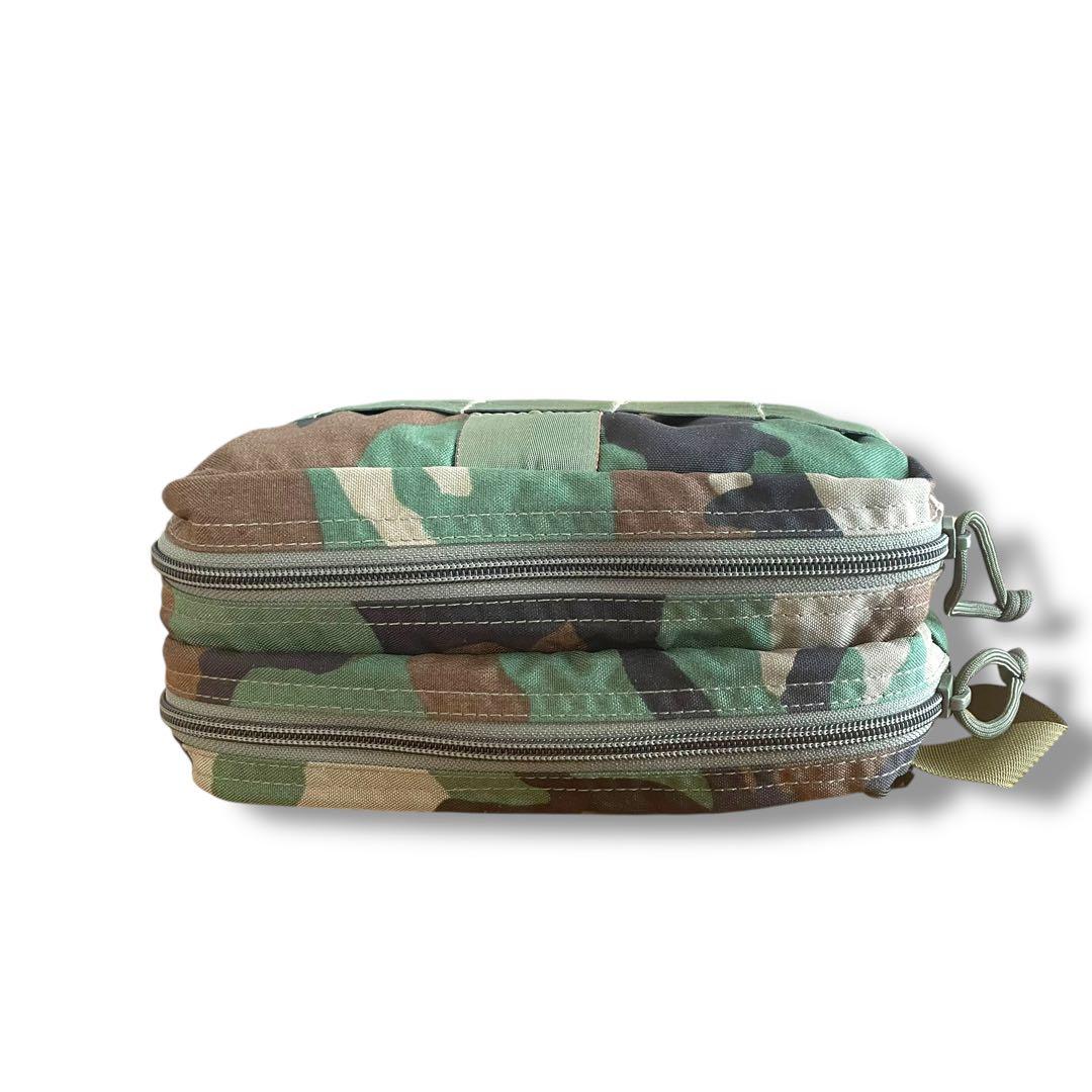 希少/USA製】ブリーフィング ポーチ 迷彩 ウッドランドカモ ナイロン