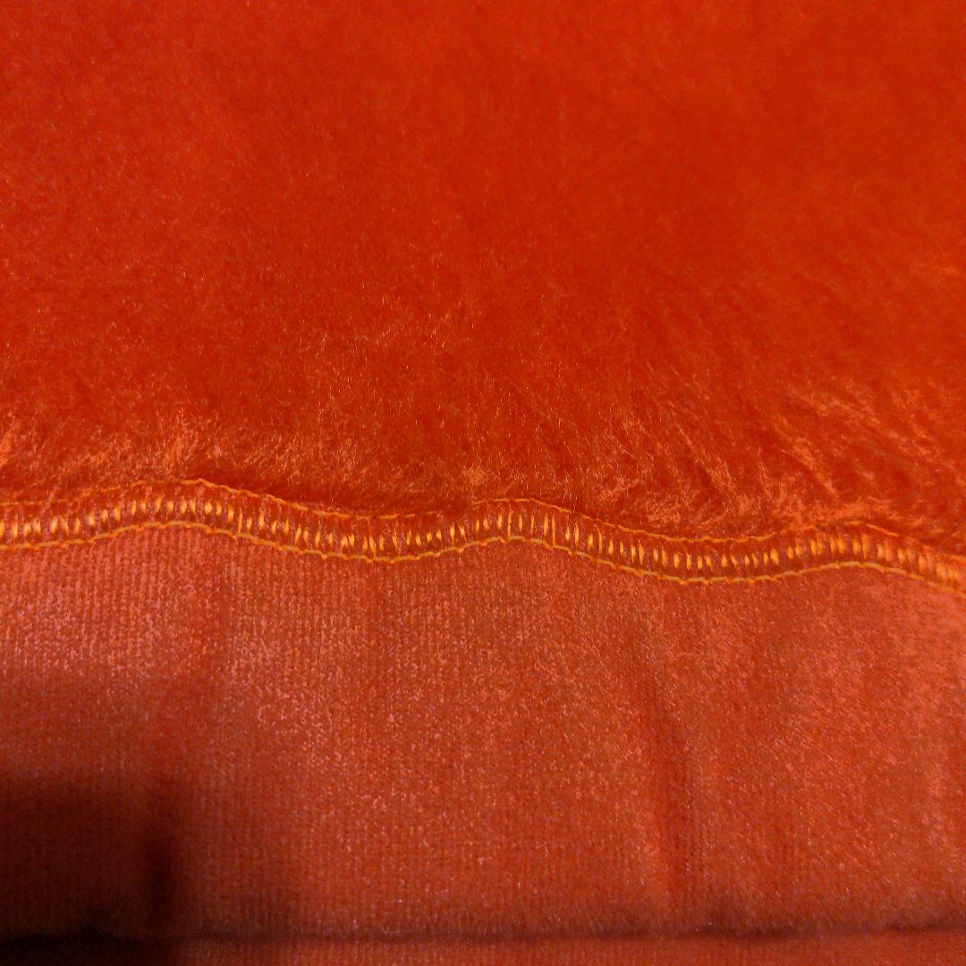 昭和レトロ ゼンシン毛布 全国寝具月の友の会 140×190 オレンジ 毛布