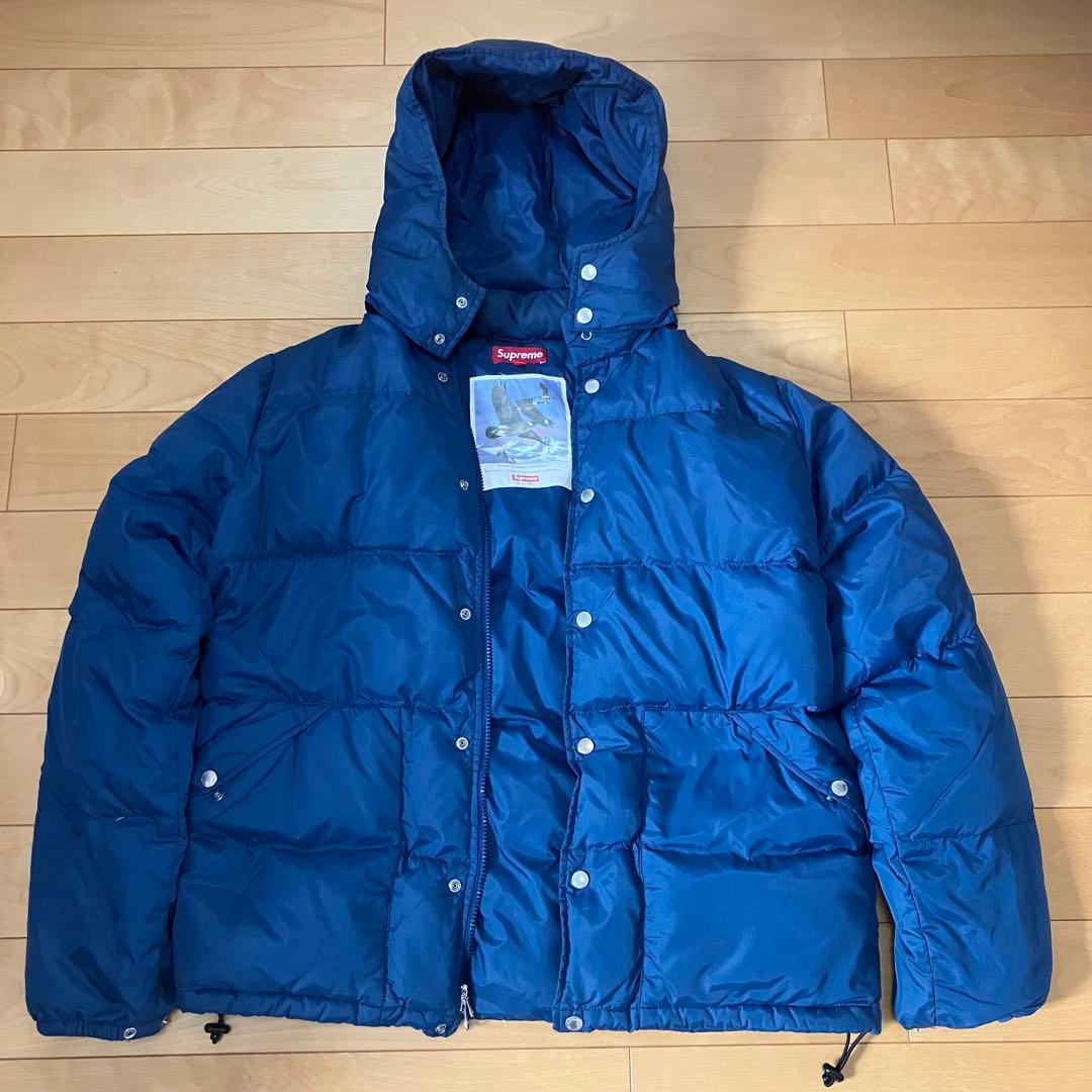 Supreme ネイビー ダウンジャケット 2009 puffy jacket - メルカリ