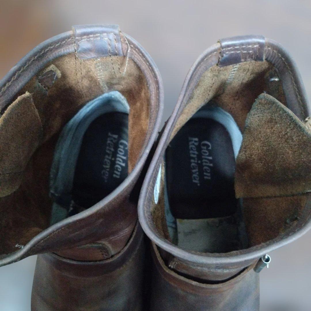 ゴールデンレトリバー　本革　オイルヌバック　エンジニア　ブーツ　26.5cm