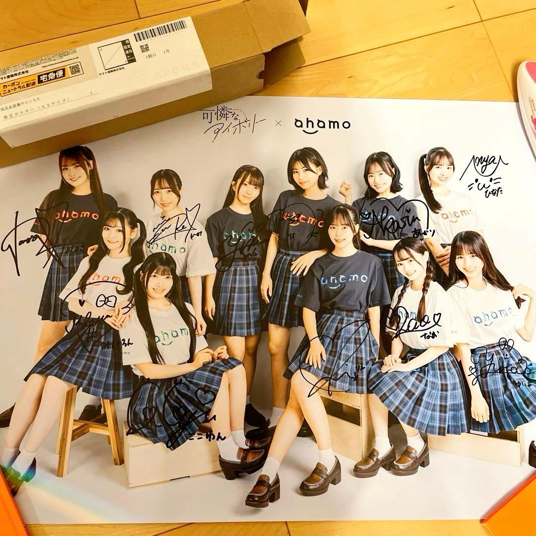 可憐なアイボリー A2 ポスター メンバー全員の直筆サイン入り 限定品