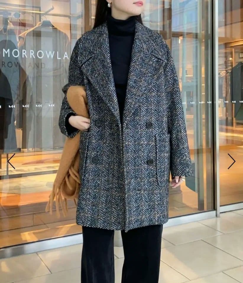 MACPHEE ブークレーボンディングダブルブレストコート - メルカリ